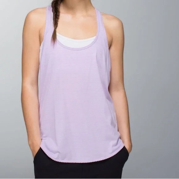 Lululemon 105 F Singlet *Silver Heathered Pretty Purple - Picture 2 of 10